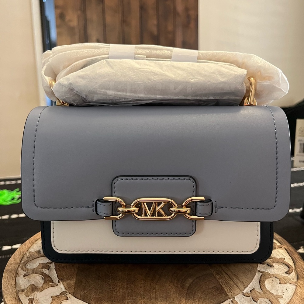 Michael Kors Two-Tone Blue and White Crossbody Bag